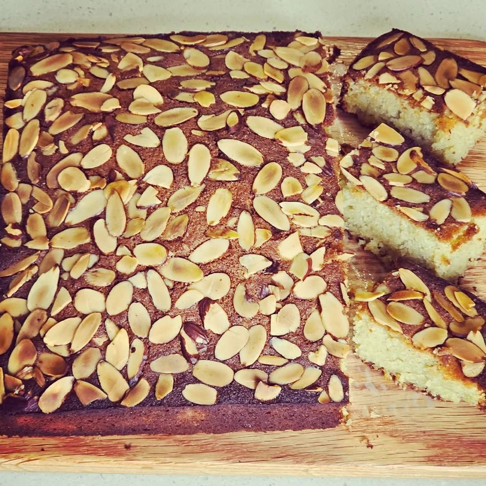 Almond Coconut Cake, a cake by BakerLuk